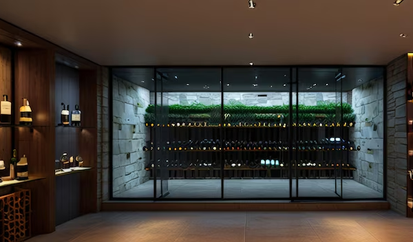 Modern Home Design Trends Featuring a Stunning Glass Enclosed Wine Cellar